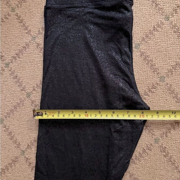 Splendid Black pull on glitter detailed leggings S - Picture 6 of 9